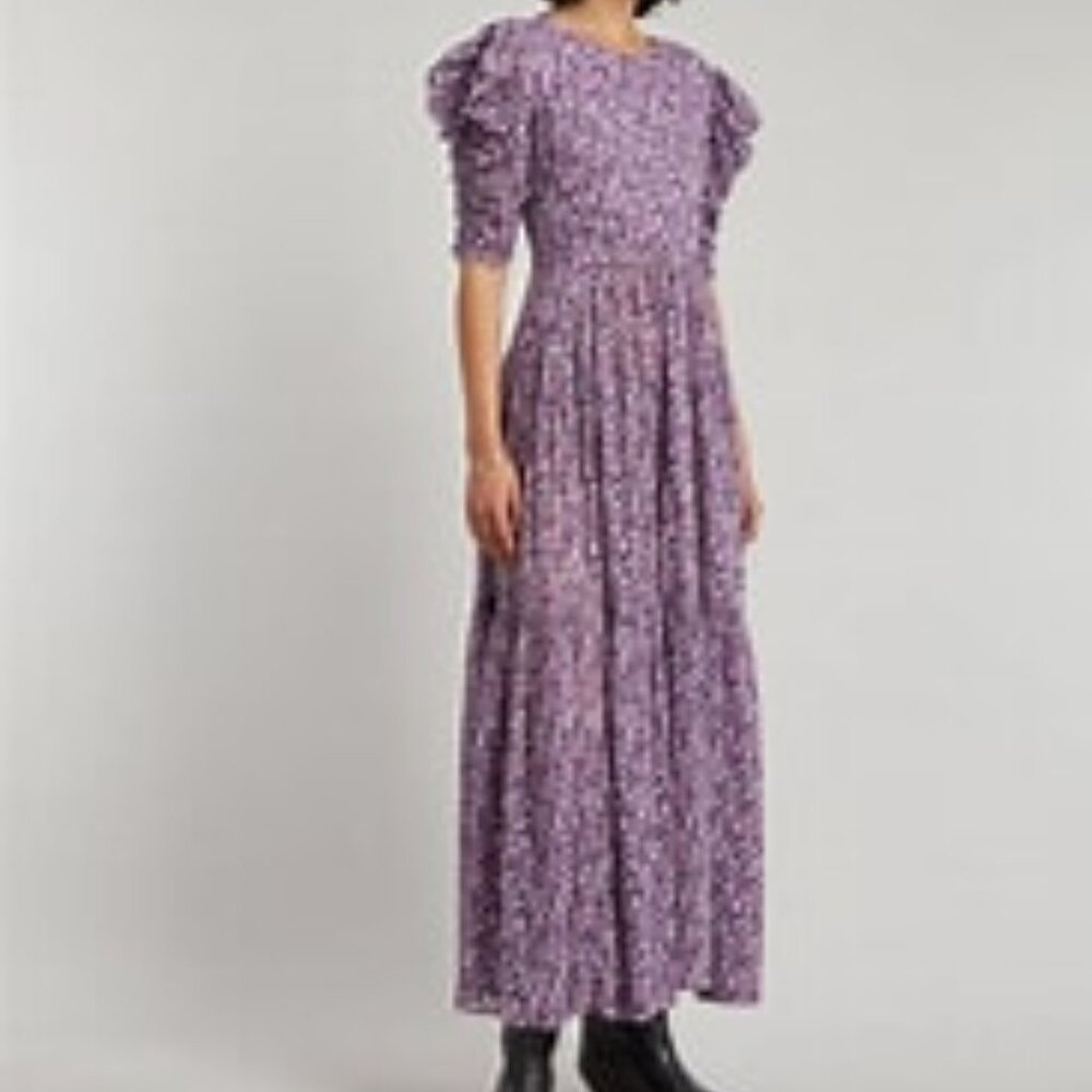 Etoile Isabel Marant Open Back Floral Print Cotton NEW - Robe Sichelle